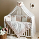 Set lenjerie Patut Copii Bebe 8 piese Classic Ivory (15)